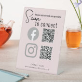 クリエイティブクラフトショー表示アイディアとQRコード 台座サイン (インサイチュ)