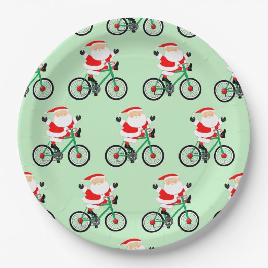 クリエイティブクリスマスパーティー紙プレート ペーパープレート (正面)