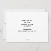 クリエイティブクリスマスホリデーカード シーズンカード (裏面)