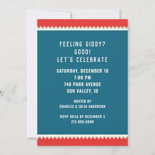 クリエイティブクリスマスホリデーパーティー招待状 招待状 (裏面)