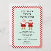 クリエイティブクリスマスホリデーパーティー 招待状 (正面)