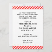 クリエイティブクリスマスホリデーパーティー 招待状 (裏面)