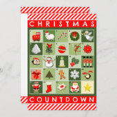 クリエイティブクリスマスホリデーパーティー 招待状 (正面/裏面)