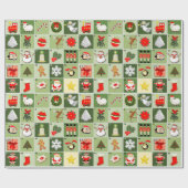 クリエイティブクリスマス ラッピングペーパー (フラット)