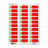 クリエイティブクリスマス ラベル (フルシート)