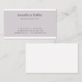 クリエイティブクリーングラフィックデザイントレンディープレーンモダン 名刺 (正面/裏面)