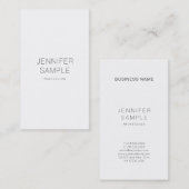 クリエイティブクリーンデザインプロフェッショナルプレーンモダン 名刺 (正面/裏面)