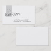 クリエイティブクリーンデザインモノグラムシックプロフェッショナル 名刺 (正面/裏面)