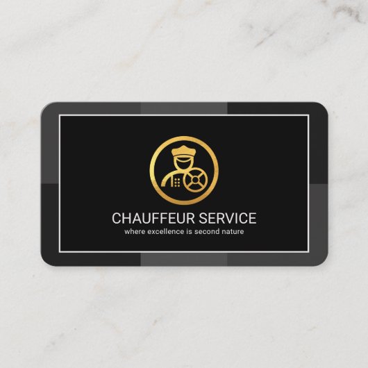 クリエイティブグスタイリッシュレームモノクロ層駆動 名刺 (正面)