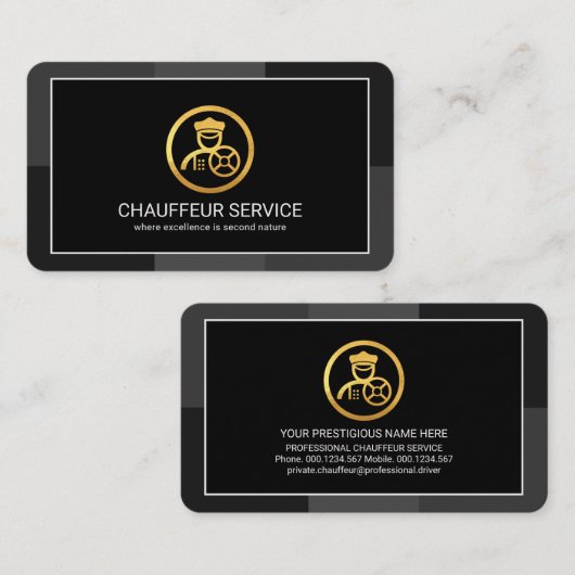 クリエイティブグスタイリッシュレームモノクロ層駆動 名刺 (正面/裏面)