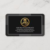 クリエイティブグスタイリッシュレームモノクロ層駆動 名刺 (裏面)