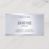 クリエイティブグラマーシルバールッエレガントプ平モダン野 名刺 (裏面)