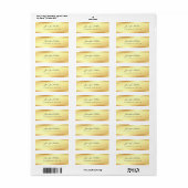 クリエイティブグラマー金ゴールド手書きスクリプト名文字 ラベル (フルシート)