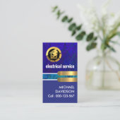 クリエイティブグランジ色金ゴールドタブ 名刺 (スタンド正面)