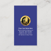 クリエイティブグランジ色金ゴールドタブ 名刺 (裏面)