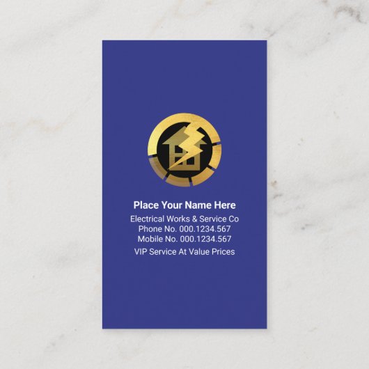 クリエイティブグランジ色金ゴールドタブ 名刺 (裏面)