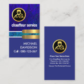 クリエイティブグランジ色金ゴールドタブ 名刺 (正面/裏面)