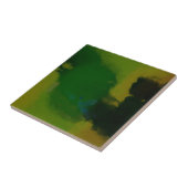 クリエイティブグリーンイエロー抽象芸術 タイル (側面)