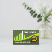 クリエイティブグリーンシティヒルシルエットタクシー 名刺 (スタンド正面)