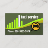 クリエイティブグリーンシティヒルシルエットタクシー 名刺 (正面)