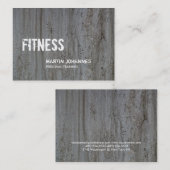 クリエイティブグレーウォールパーソナルトレーナー 名刺 (正面/裏面)