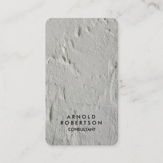 クリエイティブグレーウォールモダンエレガント 名刺 (正面)