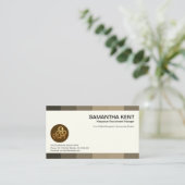 クリエイティブグレーシェードパネルキャリアヘッドハンター 名刺 (スタンド正面)