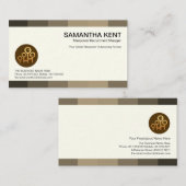 クリエイティブグレーシェードパネルキャリアヘッドハンター 名刺 (正面/裏面)