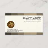 クリエイティブグレーシェードパネルキャリアヘッドハンター 名刺 (正面)