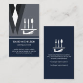 クリエイティブグレースーツカトラリーウェイターフードサーバ  名刺 (正面/裏面)