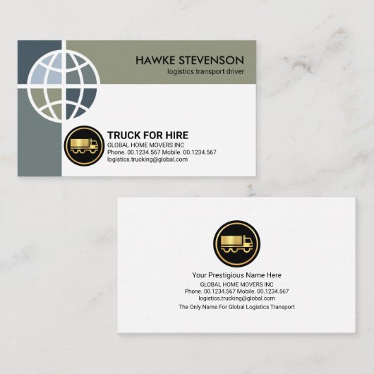 クリエイティブグローバルインポートのエクスポートつながり 名刺 (正面/裏面)