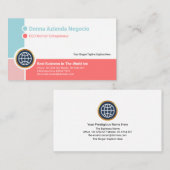 クリエイティブグローバルコ縁どーナーモチーフドナアジエンダ 名刺 (正面/裏面)