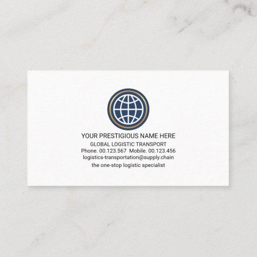 クリエイティブグローバルシティフレーム物流 名刺 (裏面)