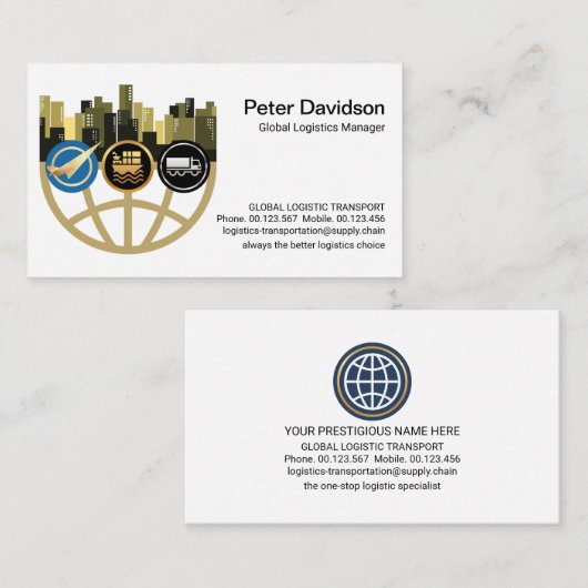 クリエイティブグローバルシティフレーム物流 名刺 (正面/裏面)