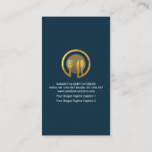 クリエイティブケータータキシードが提供する金ゴールド刃物 名刺 (裏面)