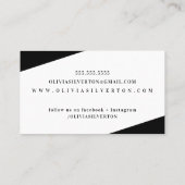 クリエイティブコーナーズクラスモノグラム白黒 名刺 (裏面)