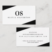 クリエイティブコーナーズクラスモノグラム白黒 名刺 (正面/裏面)