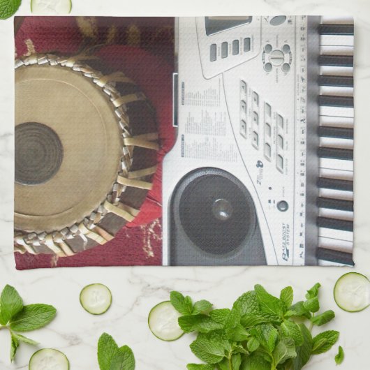 クリエイティブコーナー:ミュージカルタペストリー キッチンタオル (折り畳み)