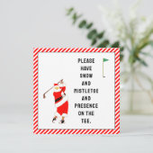 クリエイティブゴルフクリスマスカード 招待状 (スタンド正面)