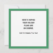 クリエイティブゴルフクリスマスカード 招待状 (裏面)