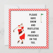 クリエイティブゴルフクリスマスカード 招待状 (正面)
