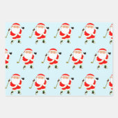 クリエイティブゴルフクリスマスホリデーギフト ラッピングペーパーシート (正面2)