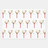 クリエイティブゴルフクリスマス ラッピングペーパーシート (正面2)