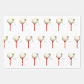 クリエイティブゴルフクリスマス ラッピングペーパーシート (正面2)