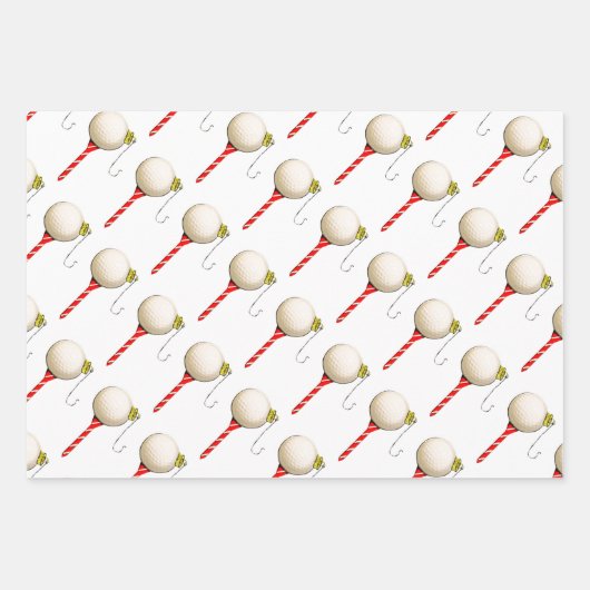 クリエイティブゴルフクリスマス ラッピングペーパーシート (正面2)