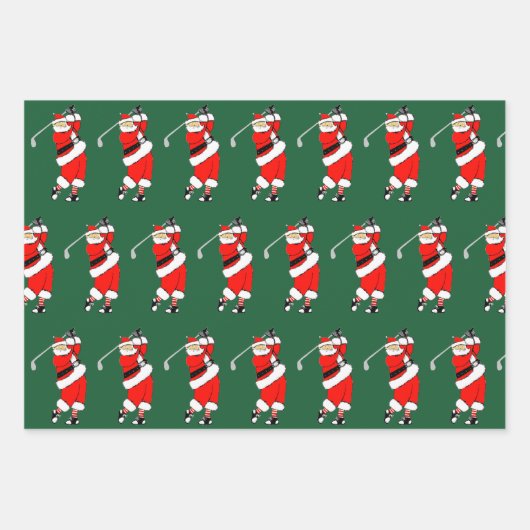クリエイティブゴルフクリスマス ラッピングペーパーシート (正面)