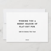 クリエイティブサイクリングホリデーサイクリングクリスマスカード シーズンカード (裏面)