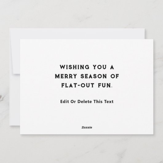 クリエイティブサイクリングホリデーサイクリングクリスマスカード シーズンカード (裏面)