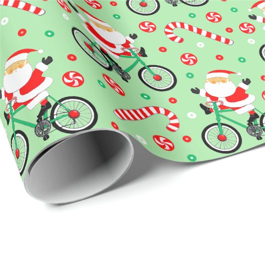 クリエイティブサイクリング 自転車乗り クリスマス ラッピングペーパー (ロールコーナー)