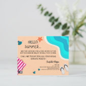 クリエイティブサマー実在エテートマーケティング ポストカード (スタンド正面)